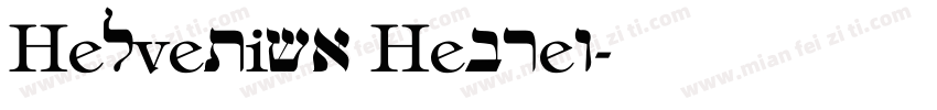 Helvetica Hebrew字体转换